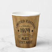 Gepersonaliseerd 50-jarig 50-jarig verjaardagsfee papieren bekers (Voorkant)