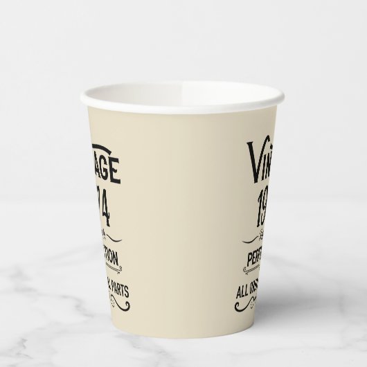 Gepersonaliseerd 50-jarig  50-jarig verjaardagsfee papieren bekers (Links)