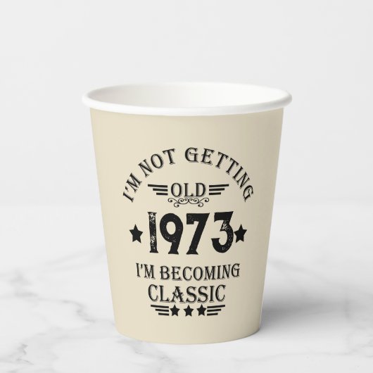 Gepersonaliseerd 50-jarig  50-jarig verjaardagsfee papieren bekers (Achterkant)