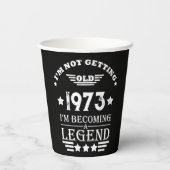 Gepersonaliseerd 50-jarig 50-jarig verjaardagsfee papieren bekers (Achterkant)