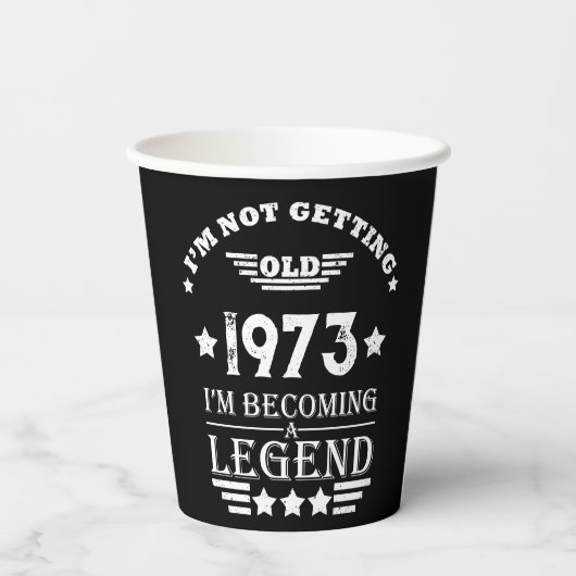 Gepersonaliseerd 50-jarig  50-jarig verjaardagsfee papieren bekers (Achterkant)