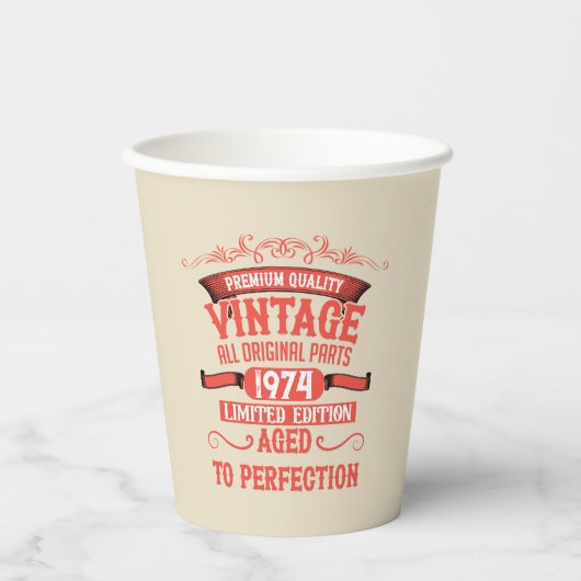 Gepersonaliseerd 50-jarig  50-jarig verjaardagsfee papieren bekers (Voorkant)