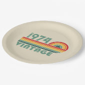 Gepersonaliseerd 50-jarig  50-jarig verjaardagsfee papieren bordje (Gekanteld)