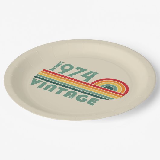 Gepersonaliseerd 50-jarig  50-jarig verjaardagsfee papieren bordje (Gekanteld)