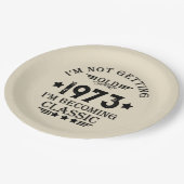 Gepersonaliseerd 50-jarig  50-jarig verjaardagsfee papieren bordje (Gekanteld)