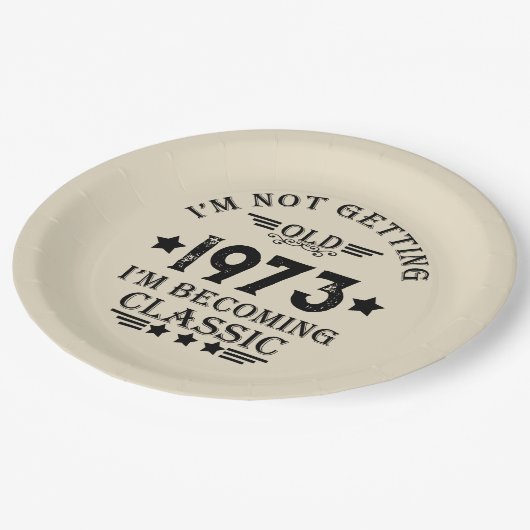 Gepersonaliseerd 50-jarig  50-jarig verjaardagsfee papieren bordje (Gekanteld)