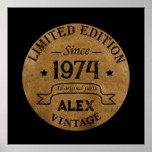 Gepersonaliseerd 50-jarig  50-jarig verjaardagsfee poster (Voorkant)