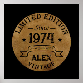 Gepersonaliseerd 50-jarig  50-jarig verjaardagsfee poster