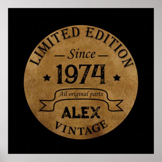 Gepersonaliseerd 50-jarig  50-jarig verjaardagsfee poster (Voorkant)