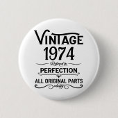 Gepersonaliseerd 50-jarig 50-jarig verjaardagsfee ronde button 5,7 cm (Voorkant)