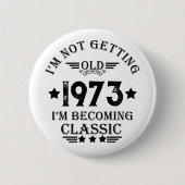 Gepersonaliseerd 50-jarig  50-jarig verjaardagsfee ronde button 5,7 cm (Voorkant)