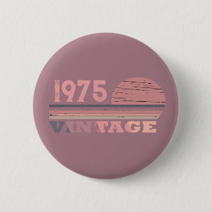 Gepersonaliseerd 50-jarig 50-jarig verjaardagsfee ronde button 5,7 cm
