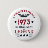 Gepersonaliseerd 50-jarig  50-jarig verjaardagsfee ronde button 5,7 cm (Voorkant)