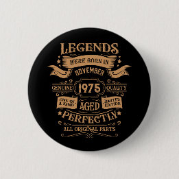 Gepersonaliseerd 50-jarig  50-jarig verjaardagsfee ronde button 5,7 cm