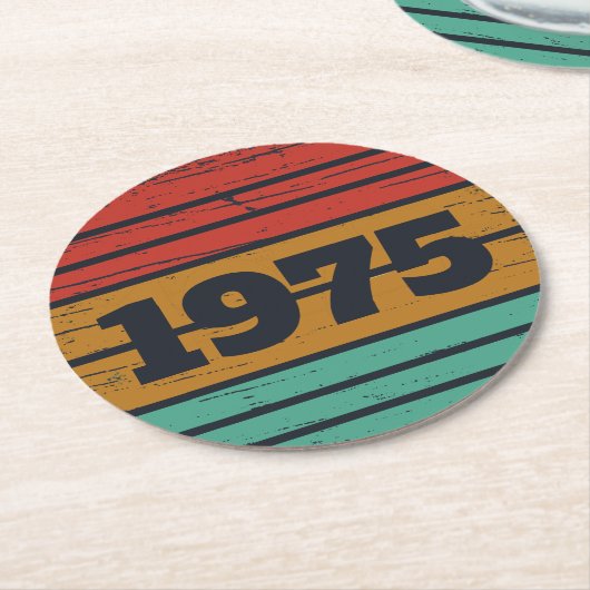 Gepersonaliseerd 50-jarig 50-jarig verjaardagsfee ronde kartonnen onderzetter (Gebogen)