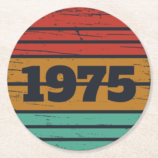 Gepersonaliseerd 50-jarig  50-jarig verjaardagsfee ronde kartonnen onderzetter (Voorkant)