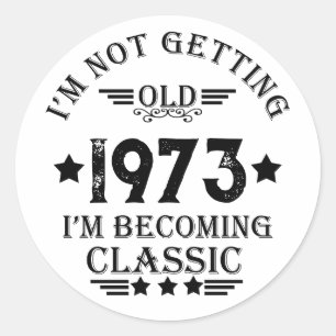Gepersonaliseerd 50-jarig  50-jarig verjaardagsfee ronde sticker