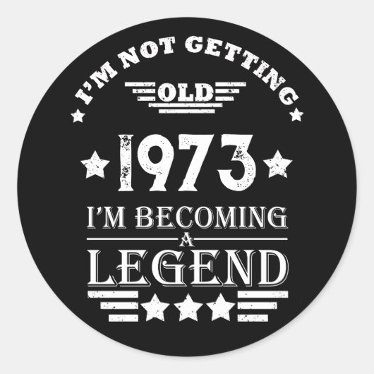 Gepersonaliseerd 50-jarig  50-jarig verjaardagsfee ronde sticker (Voorkant)