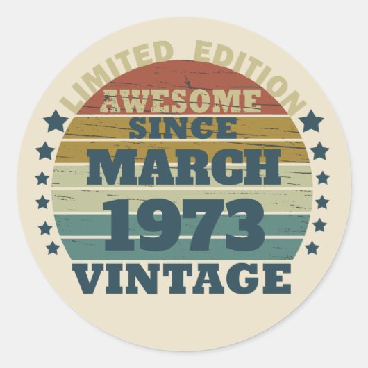 Gepersonaliseerd 50-jarig  50-jarig verjaardagsfee ronde sticker (Voorkant)