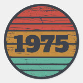 Gepersonaliseerd 50-jarig 50-jarig verjaardagsfee ronde sticker (Voorkant)