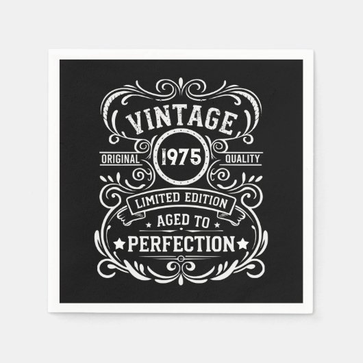 Gepersonaliseerd 50-jarig 50-jarig verjaardagsfee servet (Voorkant)