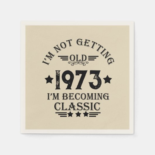 Gepersonaliseerd 50-jarig 50-jarig verjaardagsfee servet (Voorkant)