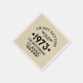 Gepersonaliseerd 50-jarig 50-jarig verjaardagsfee servet (Hoek)