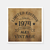 Gepersonaliseerd 50-jarig  50-jarig verjaardagsfee servet (Voorkant)