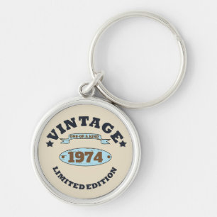 Gepersonaliseerd 50-jarig 50-jarig verjaardagsfee sleutelhanger