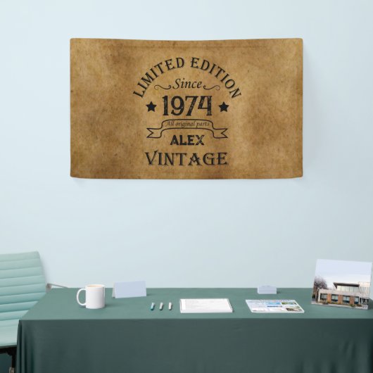 Gepersonaliseerd 50-jarig  50-jarig verjaardagsfee spandoek (Beurs)