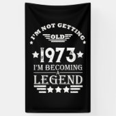 Gepersonaliseerd 50-jarig 50-jarig verjaardagsfee spandoek (Verticaal)