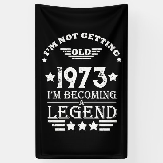 Gepersonaliseerd 50-jarig 50-jarig verjaardagsfee spandoek (Verticaal)