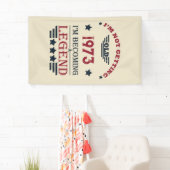 Gepersonaliseerd 50-jarig 50-jarig verjaardagsfee spandoek (Insitu)