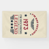 Gepersonaliseerd 50-jarig 50-jarig verjaardagsfee spandoek (Horizontaal)