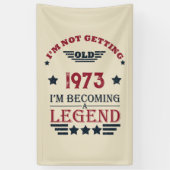 Gepersonaliseerd 50-jarig  50-jarig verjaardagsfee spandoek (Verticaal)