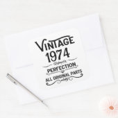 Gepersonaliseerd 50-jarig  50-jarig verjaardagsfee vierkante sticker (Envelop)