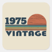 Gepersonaliseerd 50-jarig  50-jarig verjaardagsfee vierkante sticker (Voorkant)