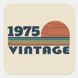 Gepersonaliseerd 50-jarig  50-jarig verjaardagsfee vierkante sticker