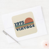 Gepersonaliseerd 50-jarig 50-jarig verjaardagsfee vierkante sticker (Envelop)