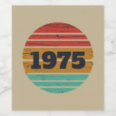 Gepersonaliseerd 50-jarig  50-jarig verjaardagsfee wijn etiket (Enkel label)