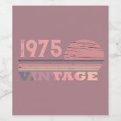 Gepersonaliseerd 50-jarig  50-jarig verjaardagsfee wijn etiket (Enkel label)