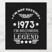 Gepersonaliseerd 50-jarig  50-jarig verjaardagsfee wijn etiket (Enkel label)