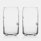 Gepersonaliseerd 50e frisdrankglas blikvorm glas (Rechts)