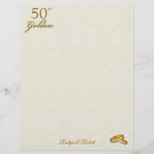 Gepersonaliseerd 50e Golden Wedding Jubileum