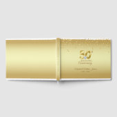Gepersonaliseerd 50e Golden Wedding Jubileum Gastenboek (Volledig)