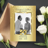 Gepersonaliseerd 50e Golden Wedding Jubileum Kaart