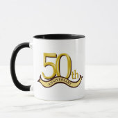 Gepersonaliseerd 50e Jubileum cadeau Mok (Links)
