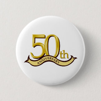 Gepersonaliseerd 50e Jubileum cadeau Ronde Button 5,7 Cm