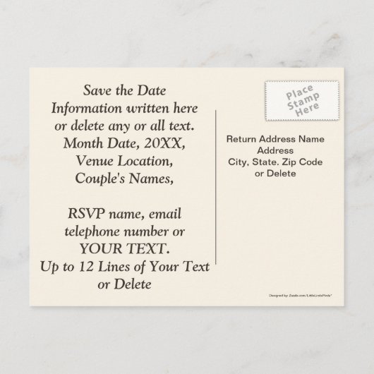 Gepersonaliseerd 50e Jubileum Sla de datumkaarten  Aankondigingskaart (Achterkant)