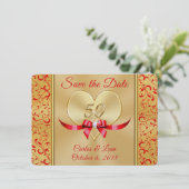Gepersonaliseerd 50e Jubileum Sla de datumkaarten Save The Date (Staand voorkant)